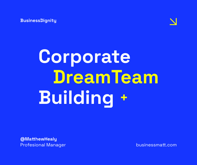 Corporate Team Building Announcement Facebookデザインテンプレート