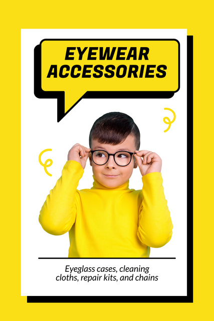 Ontwerpsjabloon van Pinterest van Best Deal on Kids Eyewear Accessories