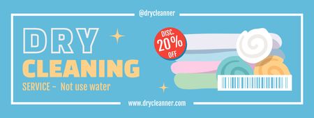 Dry Cleaning Services Ad with Clean Clothes Coupon Design Template