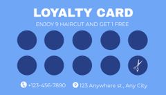 Hair Salon Discount Program for Loyal Clients on Blue