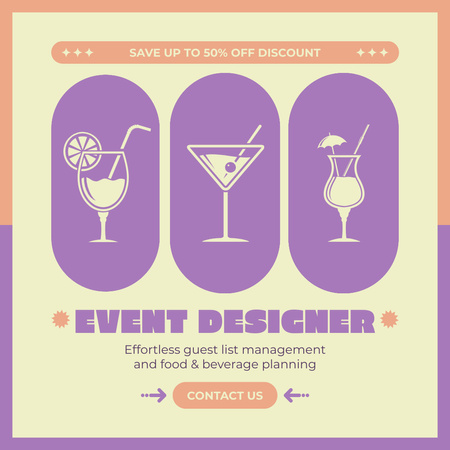 Discount on Unforgettable Event Design Animated Post Design Template