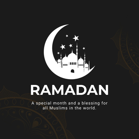 Greeting on Month of Ramadan  Instagramデザインテンプレート