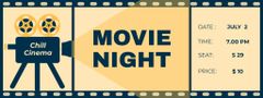 Movie Night Invitation to Special Cinema