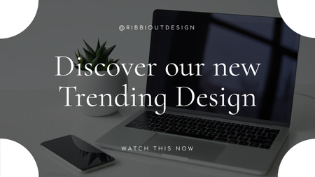 Designvorlage Trendiges Design-Video für Youtube Thumbnail