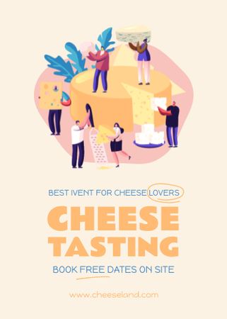 Modèle de visuel Cheese Tasting Announcement - Invitation