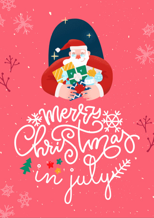 Modèle de visuel  Celebrating Christmas in July - Flyer A4