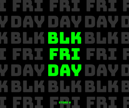 Black Friday Price Slashes Facebook Design Template
