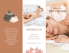 Spa Proposal Collage with Woman on Massage