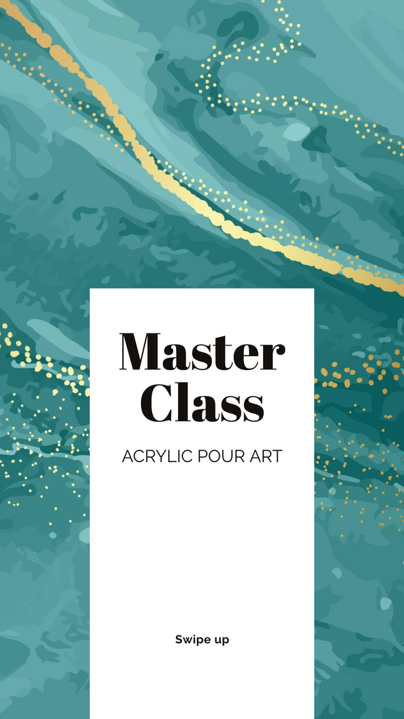Art Master Class Announcement Instagram Story Šablona návrhu