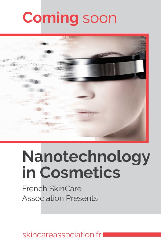 Futuristic Cosmetology technology Tumblr Šablona návrhu