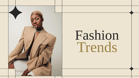 Kadınlar için Moda Trendleri Youtube Thumbnail Tasarım Şablonu