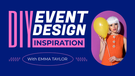 Plantilla de diseño de Inspiración para diseñadores de eventos Youtube Thumbnail 