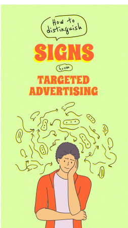 Platilla de diseño Joke about Targeted Advertising Instagram Story