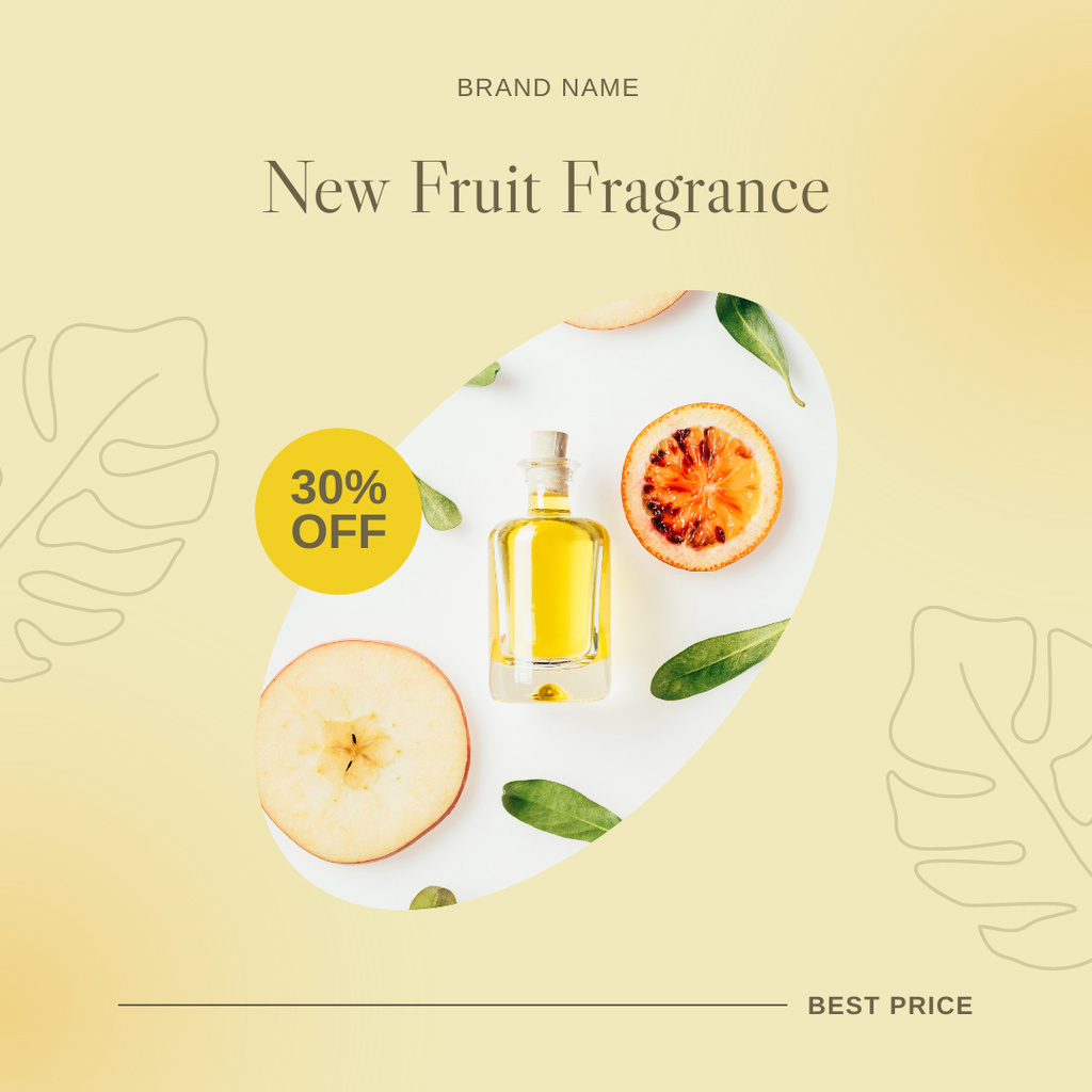Modèle de visuel New Fruit Fragrance Ad - Instagram
