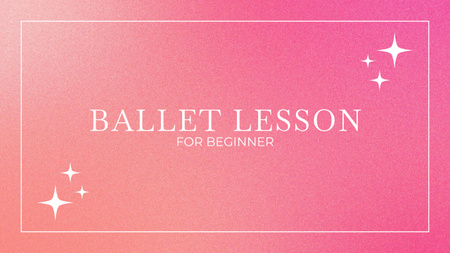 Oferta de Aulas de Ballet para Iniciantes Youtube Modelo de Design