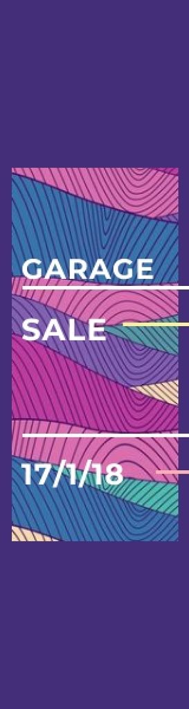 Modèle de visuel Garage sale poster - Skyscraper