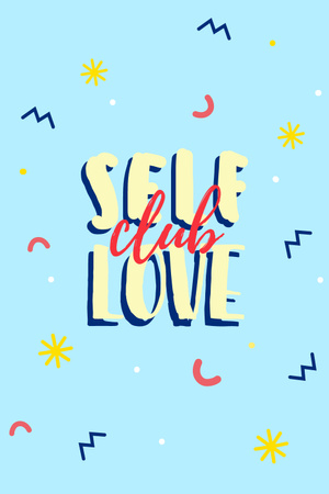 Designvorlage Self Love quote für Pinterest