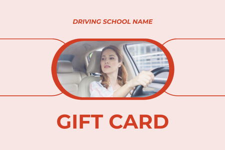 Modèle de visuel Chèque cadeau d'auto-école en édition limitée - Gift Certificate