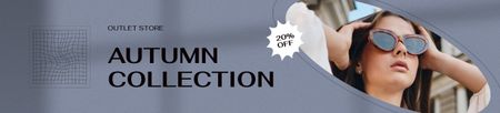 Autumn Fashion Collection Announcement Ebay Store Billboard Modelo de Design