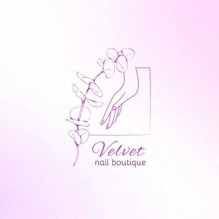 Manicure Services Offer Logoデザインテンプレート
