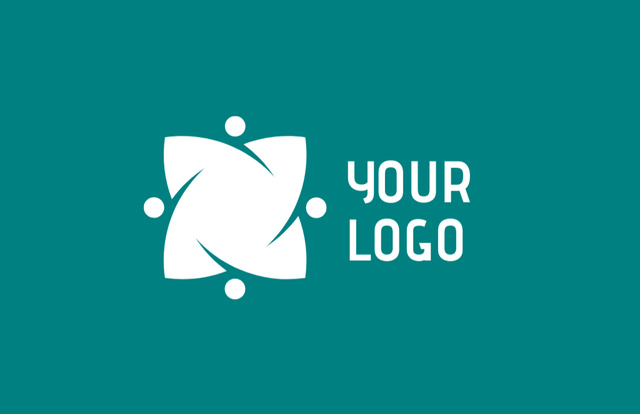 Modèle de visuel Image of Company Emblem in Form of Flower - Business Card 85x55mm