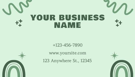 Szablon projektu Thank You for Purchase Green Business Card US