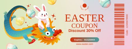 Easter Goods Promotion Coupon Design Template