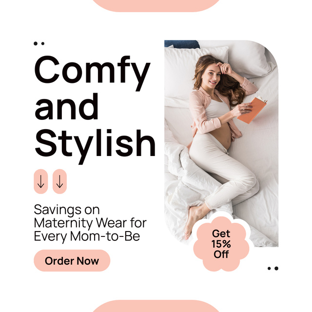 Comfortable and Stylish Maternity Clothes Instagram Šablona návrhu
