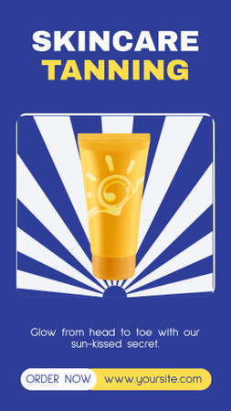 Order Sunscreen in Yellow Tube Instagram Story Design Template