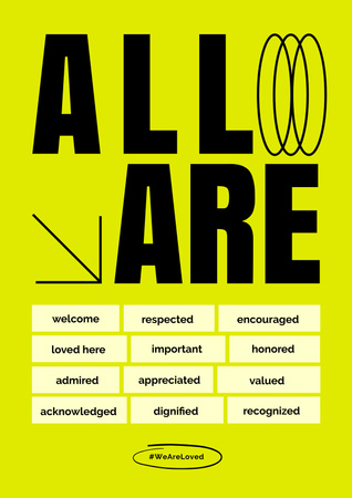 Inspirational Phrase about Self Love Poster – шаблон для дизайну
