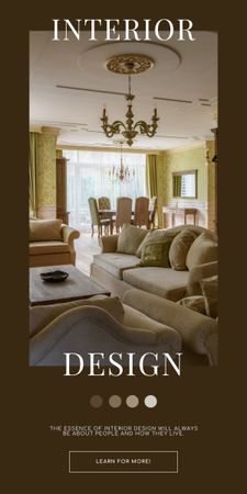 Ad of Luxury Interior Design Graphic – шаблон для дизайну