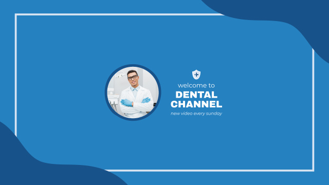 Designvorlage Dental Blog Promotion with Professional Dentist für Youtube
