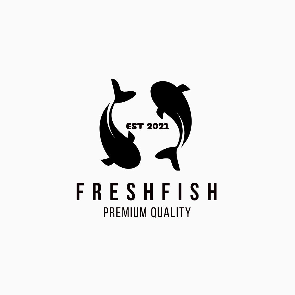 Fish Restaurant Special Offer Logo Design Template