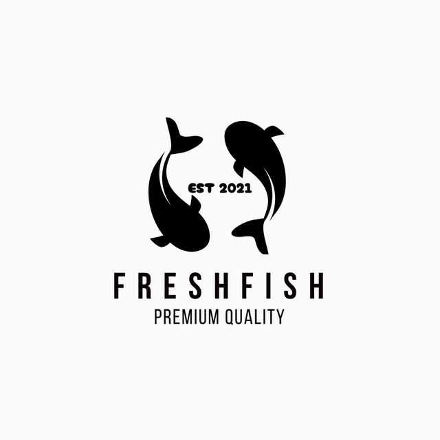 Fish Restaurant Special Offer Logoデザインテンプレート