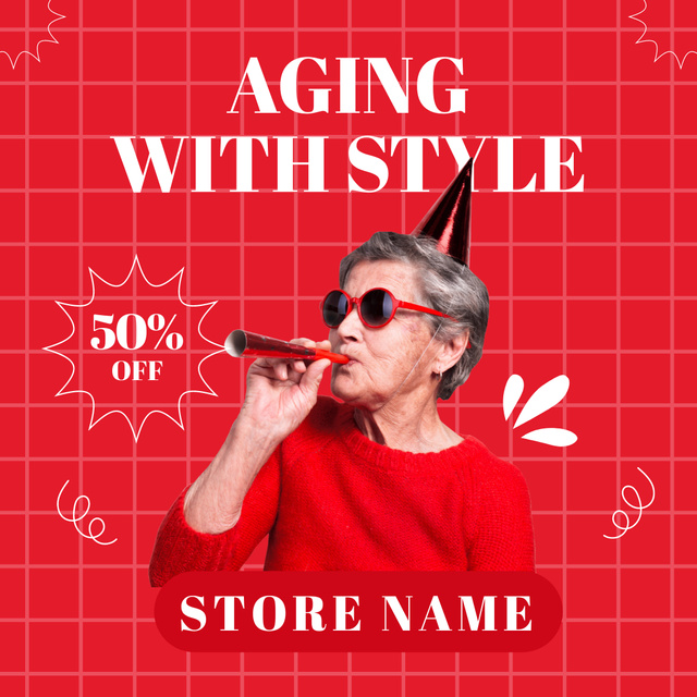 Modèle de visuel Elegant Clothes For Seniors Sale Offer - Instagram