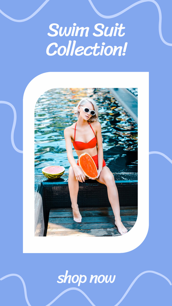 Template di design Swimsuits Collection Ad Instagram Story