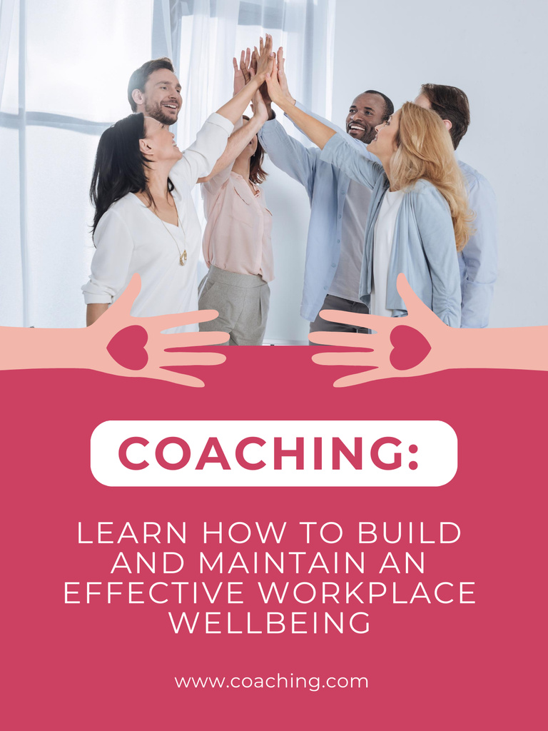 Building Effective Workplace Wellbeing Poster US Design Template