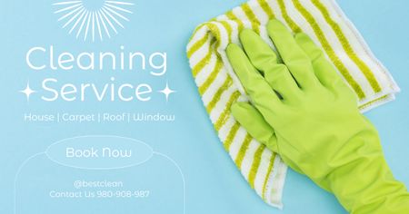 Cleaning Services Ads Facebook AD Design Template