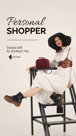 Designvorlage Modernstes Shopper-Service-Angebot mit Slogan für TikTok Video
