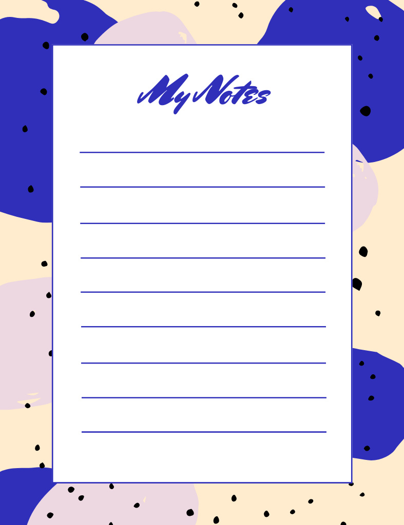 Daily Routine Tracker And Notes On Abstract Pattern Notepad 107x139mm Design Template