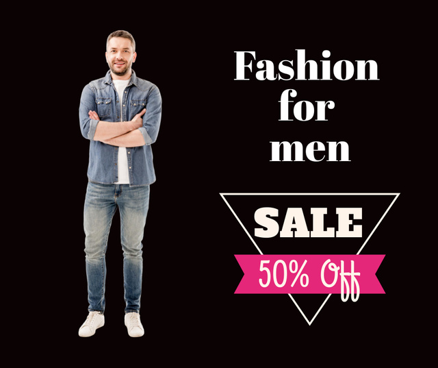 Men's Fashion Ad Facebookデザインテンプレート