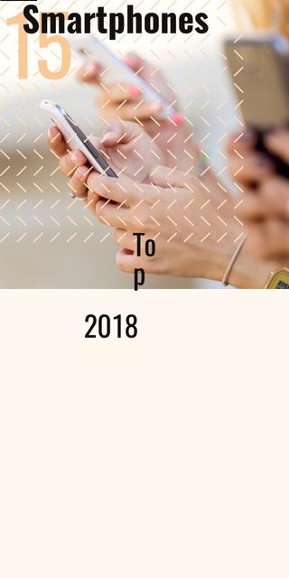 People using smartphones Graphic Šablona návrhu