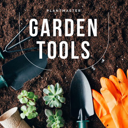 Ontwerpsjabloon van Instagram van Garden Tools Offer