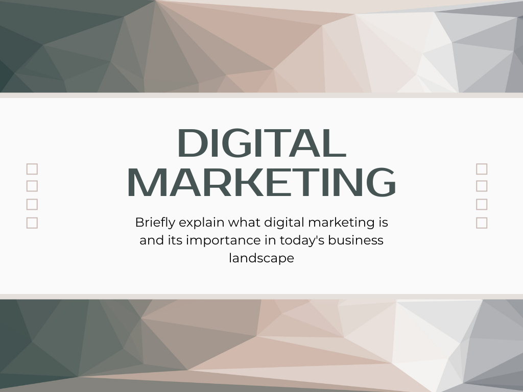 Plantilla de diseño de Captivating Digital Marketing Guide In Brief Presentation 