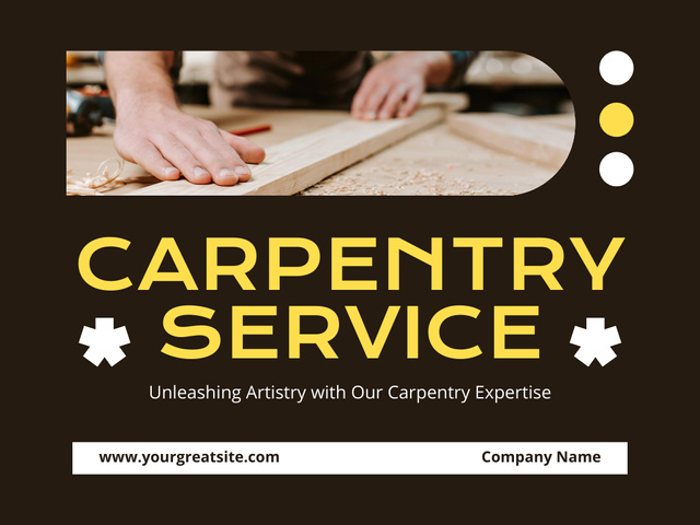 Platilla de diseño Carpentry Services to Order Presentation