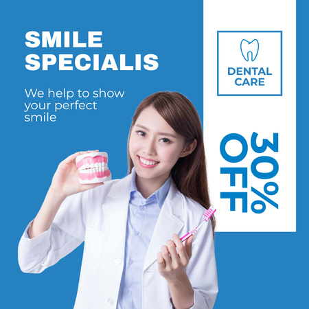 Discount on Dental Services Instagram Design Template