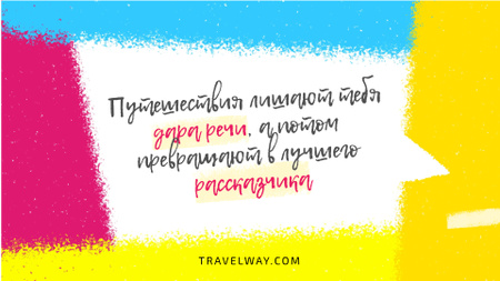 Travelling Quote on Colorful Sprayed Paint Full HD video – шаблон для дизайна