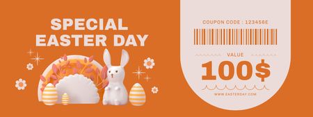 Easter Day Special Offer Coupon Design Template