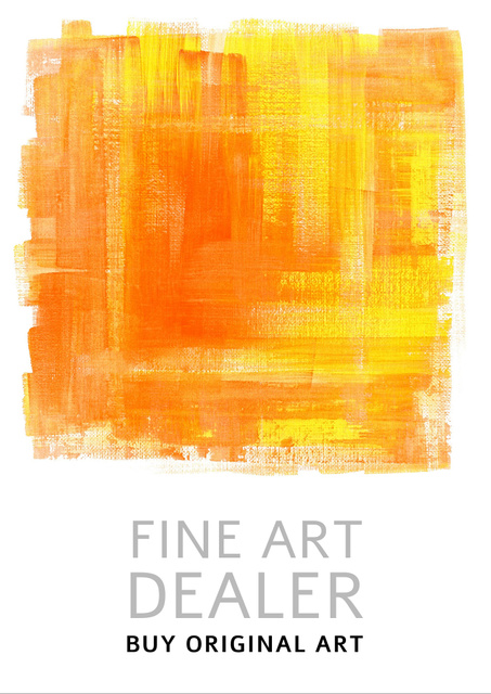 Fine Art Dealer Ad Flyer A4 Design Template