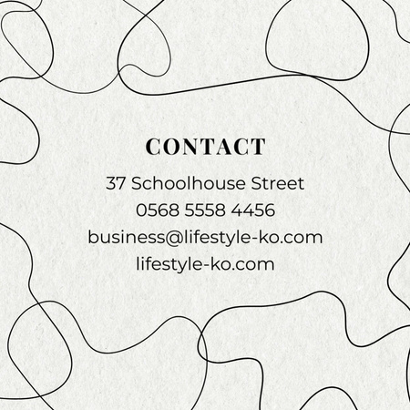 Lifestyle Coach Services Offer Square 65x65mm Design Template